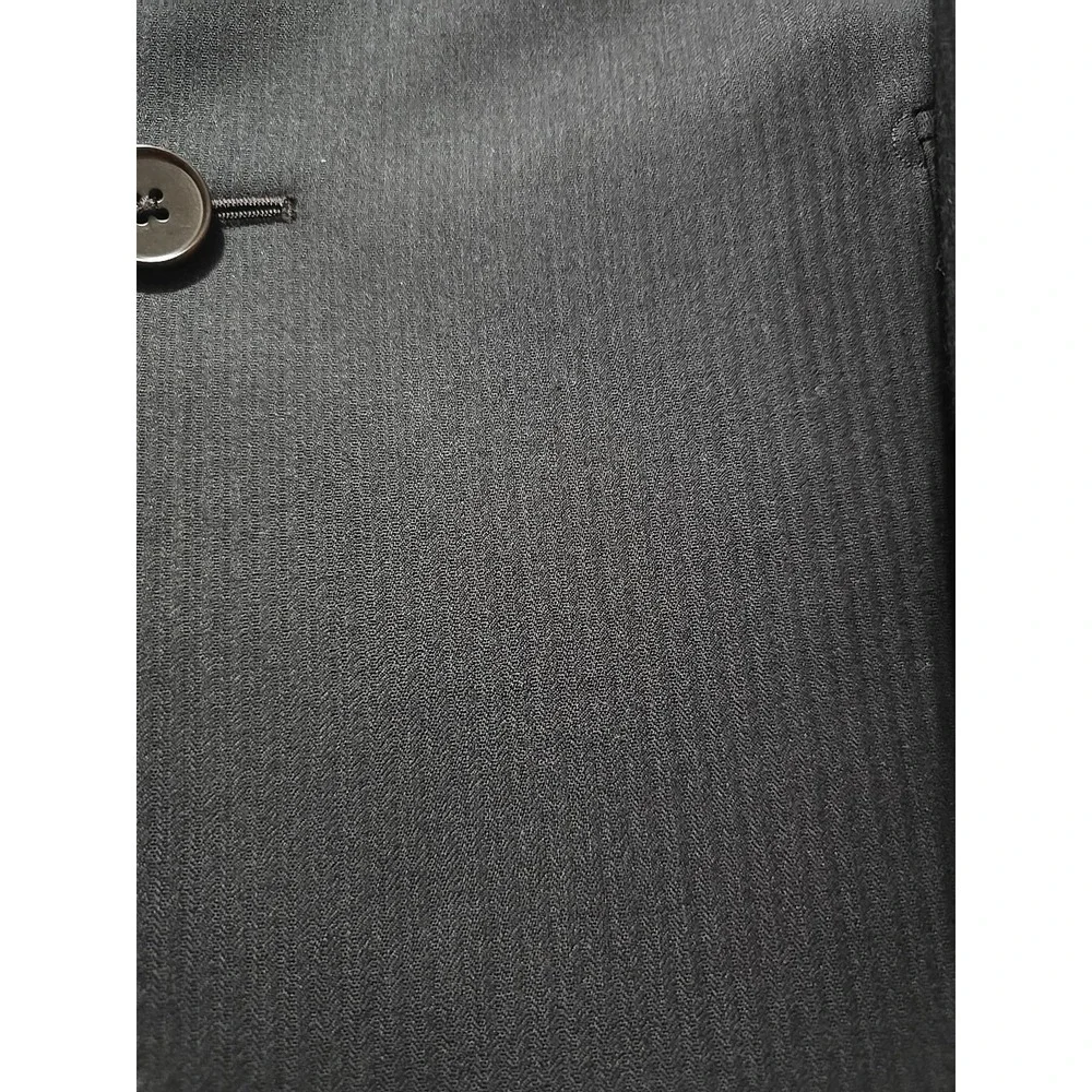 Ermenegildo Zegna Milano Trofeo 56L Dark Brown Stripe Wool Sport Coat